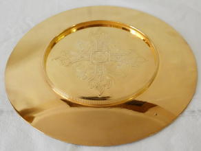 French antique solid silver gilt Gothic Chapel Set